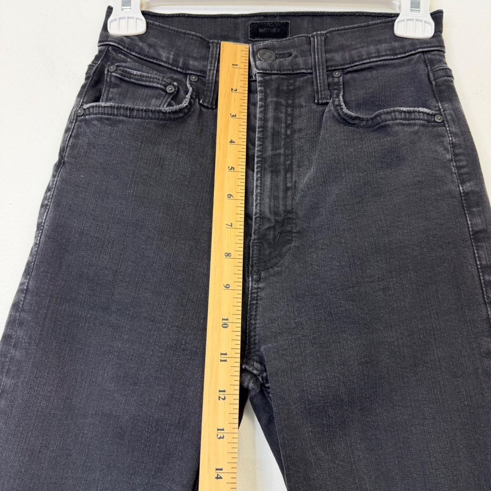 Mother High Waisted Rider Ankle Jeans Women's 25 Black - Picture 7 of 11